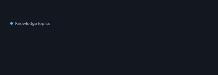 Knowledge topic tags getting selected one by one